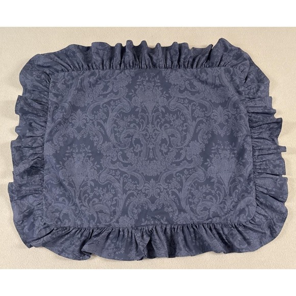 Ralph Lauren Other - Vtg Ralph Lauren Sham Avery Damask Standard Ruffled Edge One Sham